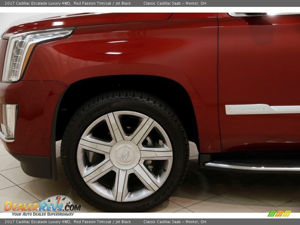 2017 Cadillac Escalade Luxury 4WD Red Passion Tintcoat / Jet Black Photo #25