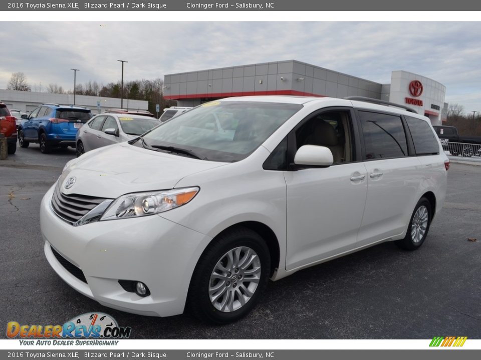 2016 Toyota Sienna XLE Blizzard Pearl / Dark Bisque Photo #7