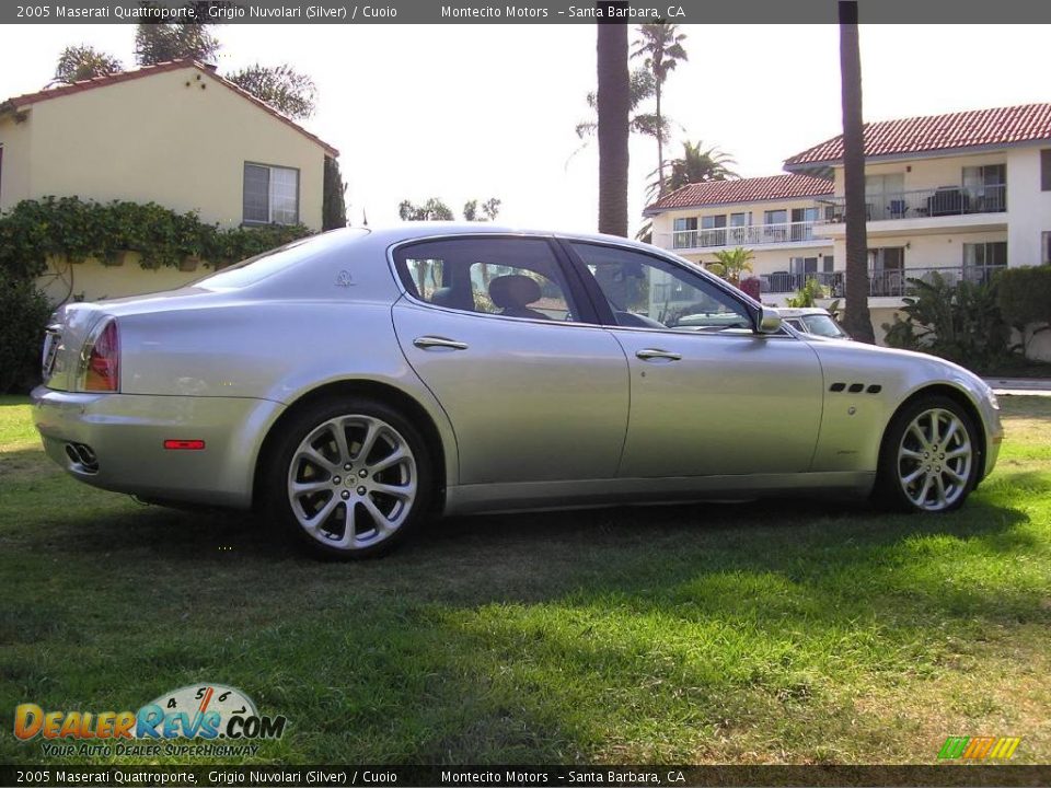 2005 Maserati Quattroporte Grigio Nuvolari (Silver) / Cuoio Photo #7