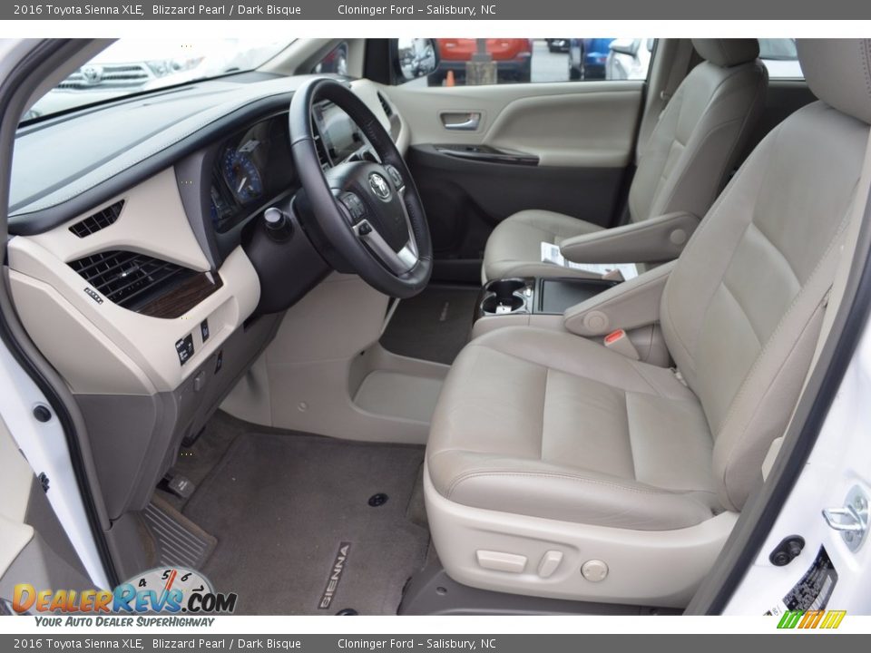2016 Toyota Sienna XLE Blizzard Pearl / Dark Bisque Photo #9