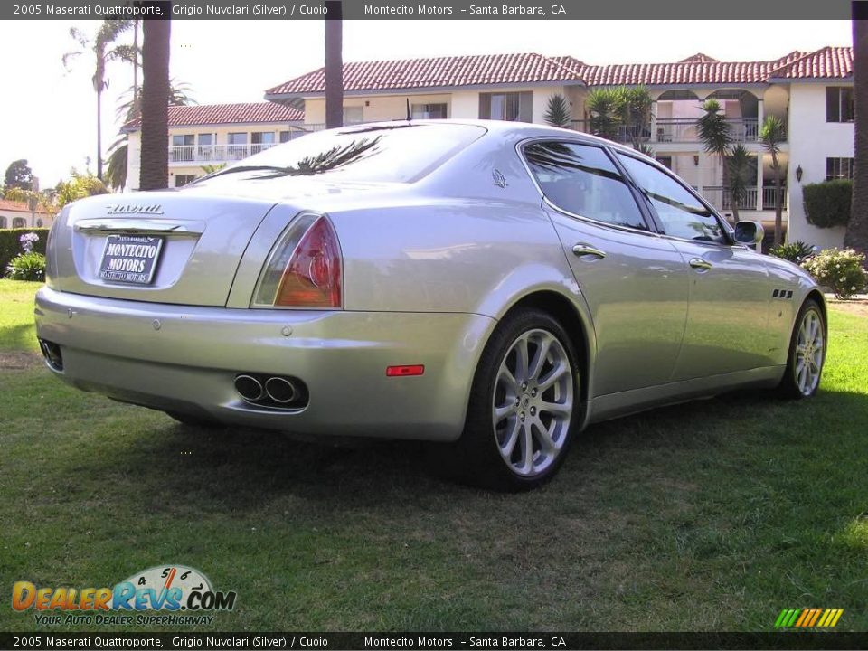 2005 Maserati Quattroporte Grigio Nuvolari (Silver) / Cuoio Photo #8