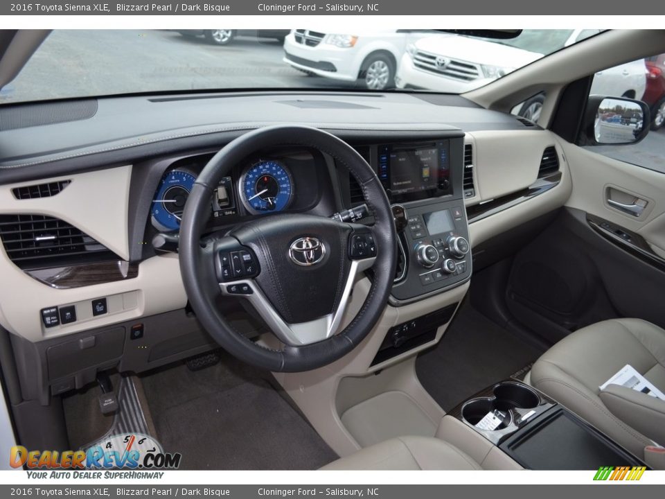 2016 Toyota Sienna XLE Blizzard Pearl / Dark Bisque Photo #11