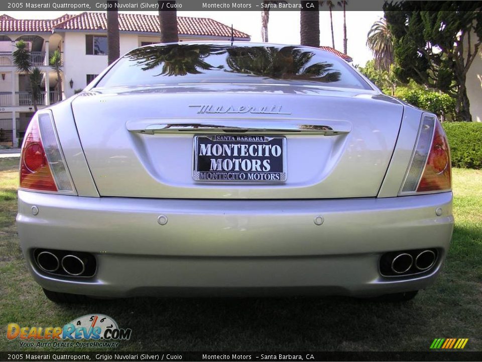 2005 Maserati Quattroporte Grigio Nuvolari (Silver) / Cuoio Photo #9