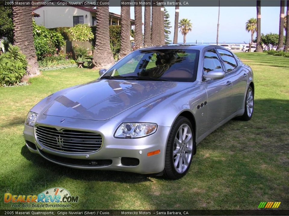 2005 Maserati Quattroporte Grigio Nuvolari (Silver) / Cuoio Photo #10