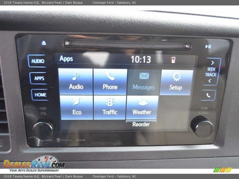 2016 Toyota Sienna XLE Blizzard Pearl / Dark Bisque Photo #19
