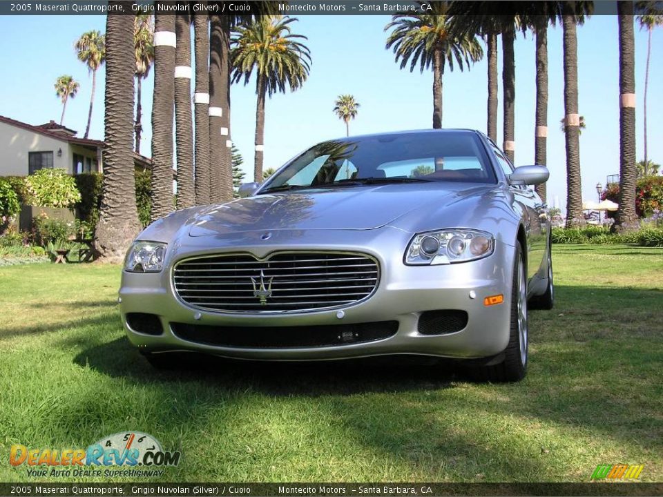 2005 Maserati Quattroporte Grigio Nuvolari (Silver) / Cuoio Photo #12