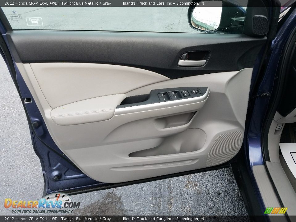 2012 Honda CR-V EX-L 4WD Twilight Blue Metallic / Gray Photo #10