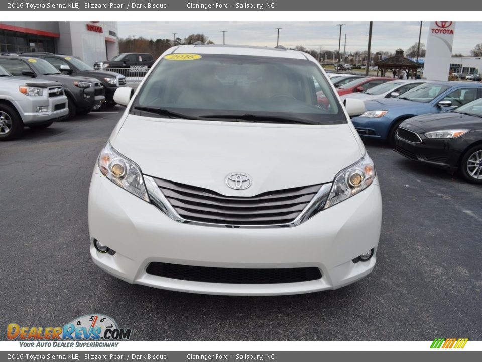 2016 Toyota Sienna XLE Blizzard Pearl / Dark Bisque Photo #30