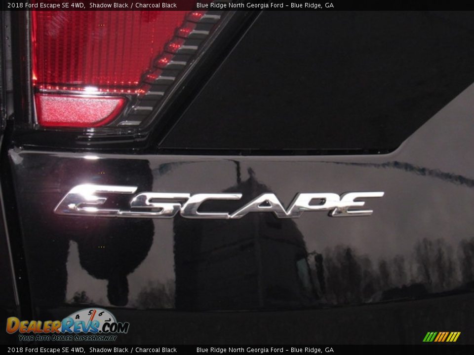 2018 Ford Escape SE 4WD Shadow Black / Charcoal Black Photo #34