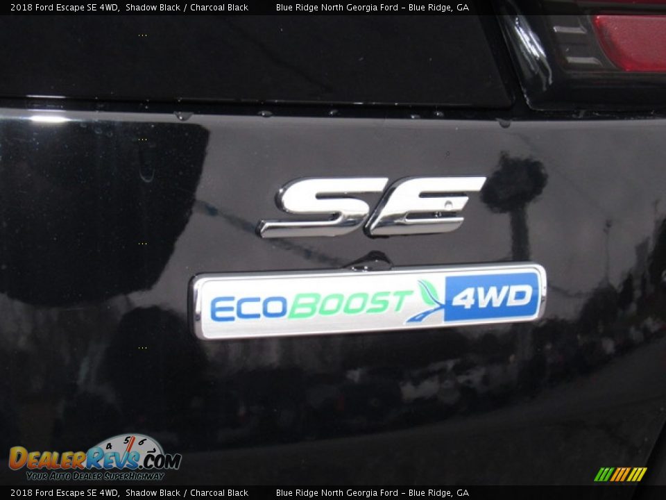 2018 Ford Escape SE 4WD Shadow Black / Charcoal Black Photo #35