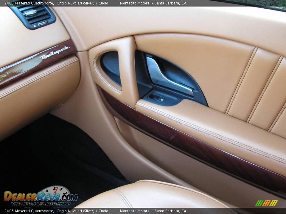 2005 Maserati Quattroporte Grigio Nuvolari (Silver) / Cuoio Photo #20