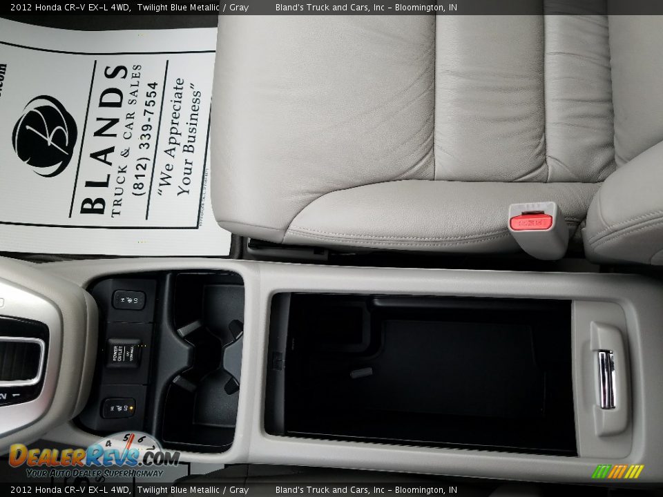 2012 Honda CR-V EX-L 4WD Twilight Blue Metallic / Gray Photo #29