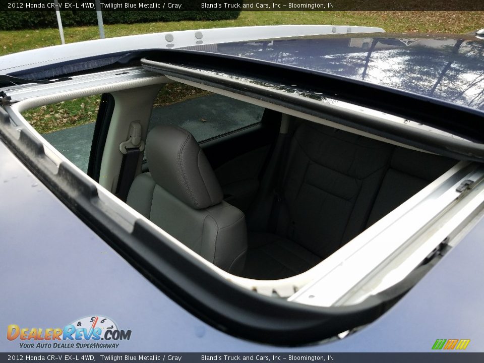 2012 Honda CR-V EX-L 4WD Twilight Blue Metallic / Gray Photo #32