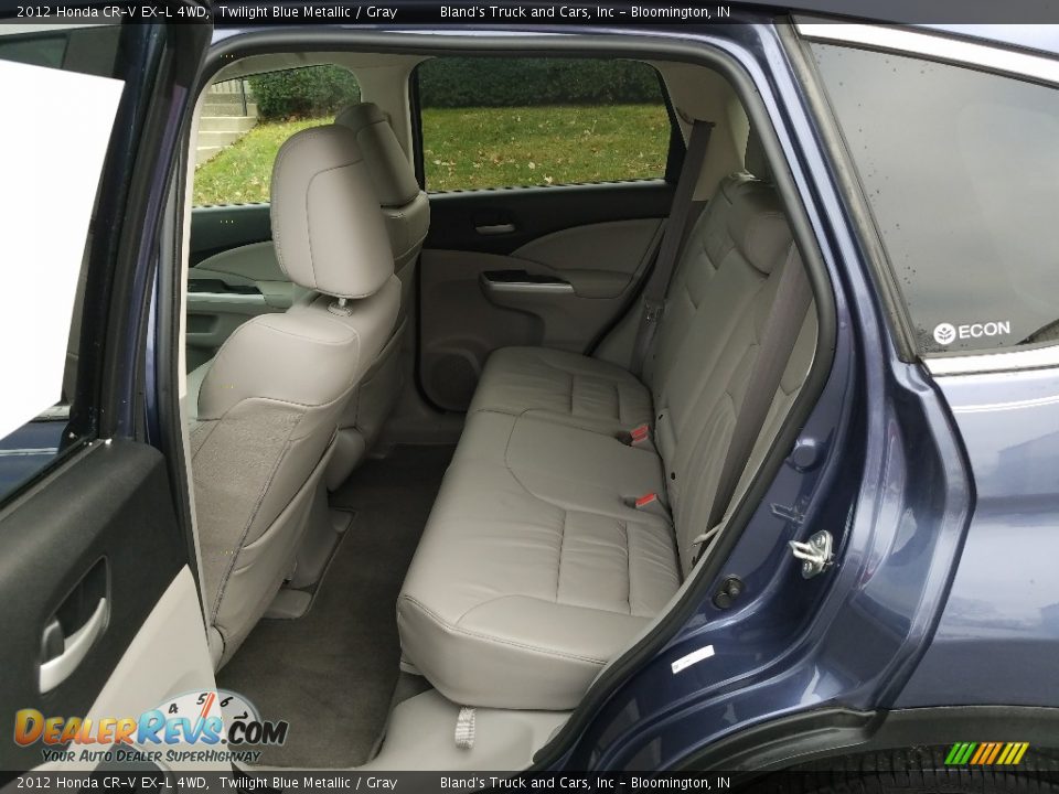 2012 Honda CR-V EX-L 4WD Twilight Blue Metallic / Gray Photo #33