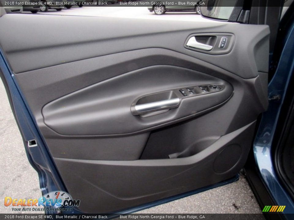 2018 Ford Escape SE 4WD Blue Metallic / Charcoal Black Photo #27