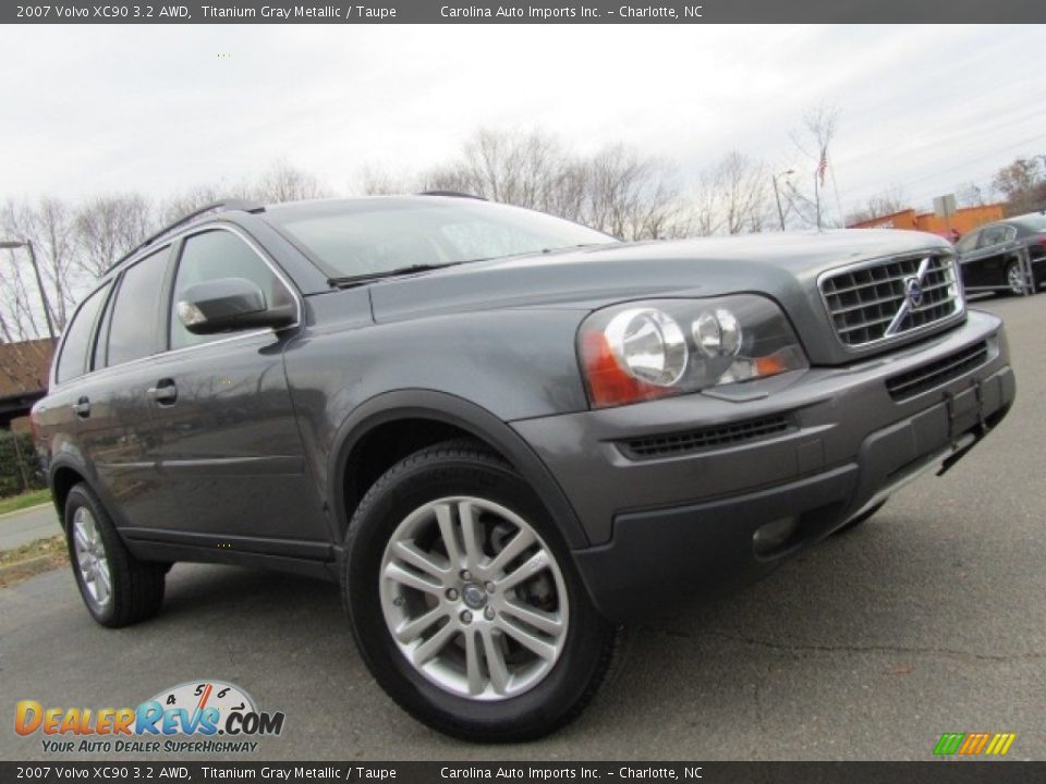2007 Volvo XC90 3.2 AWD Titanium Gray Metallic / Taupe Photo #3