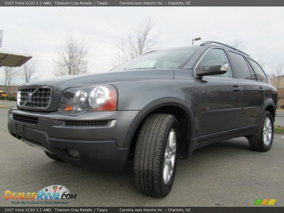 2007 Volvo XC90 3.2 AWD Titanium Gray Metallic / Taupe Photo #6