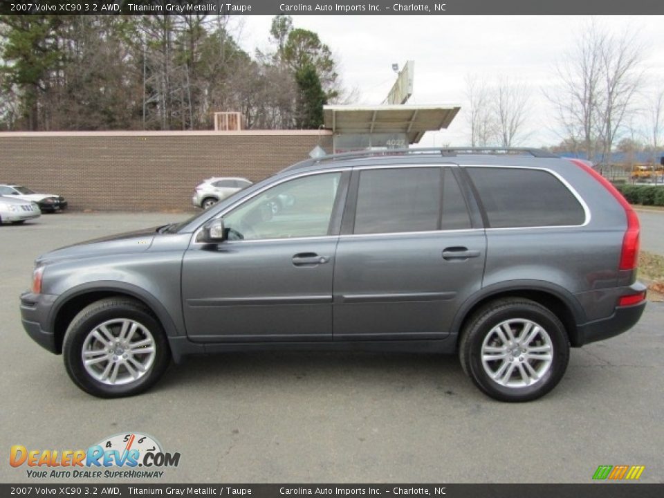 2007 Volvo XC90 3.2 AWD Titanium Gray Metallic / Taupe Photo #7
