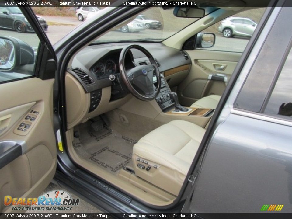 2007 Volvo XC90 3.2 AWD Titanium Gray Metallic / Taupe Photo #16