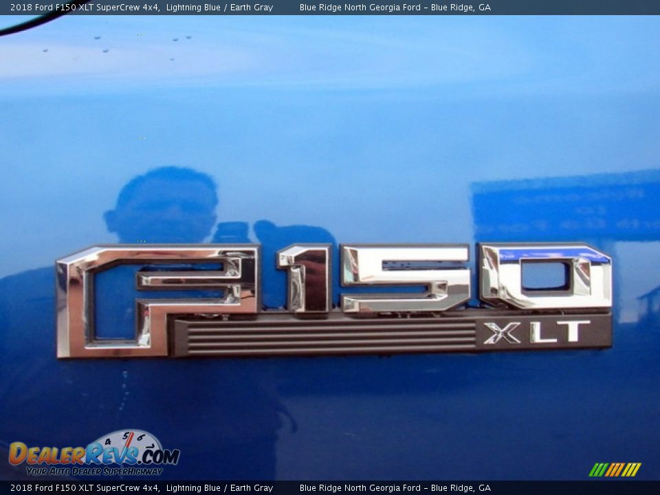 2018 Ford F150 XLT SuperCrew 4x4 Lightning Blue / Earth Gray Photo #34