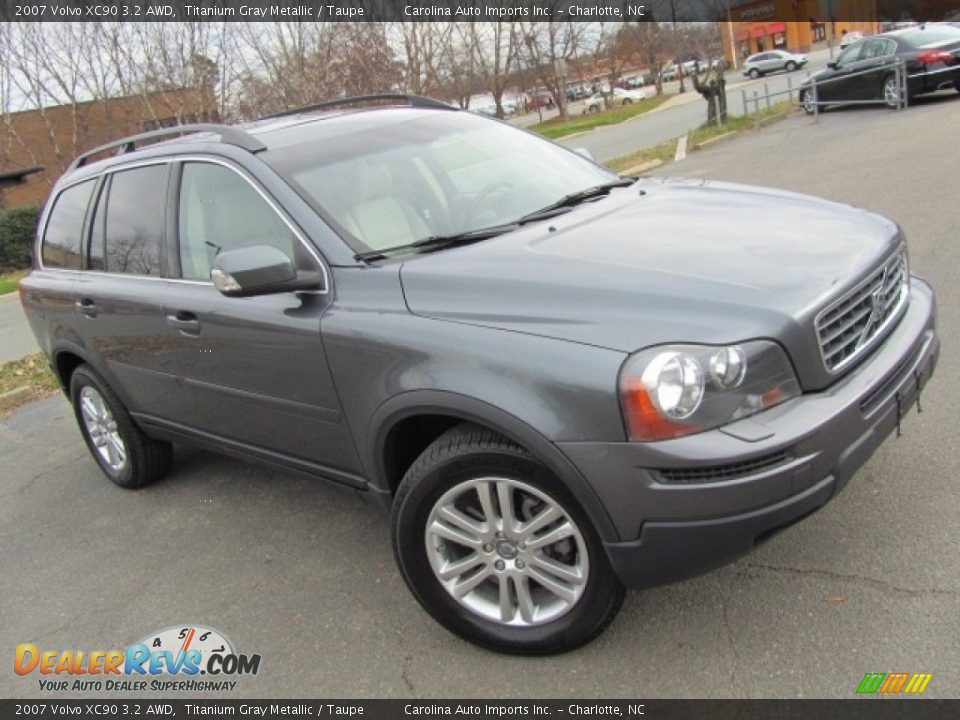2007 Volvo XC90 3.2 AWD Titanium Gray Metallic / Taupe Photo #28