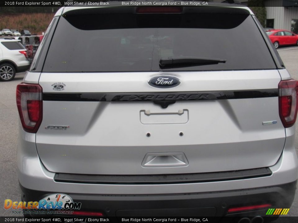 2018 Ford Explorer Sport 4WD Ingot Silver / Ebony Black Photo #4