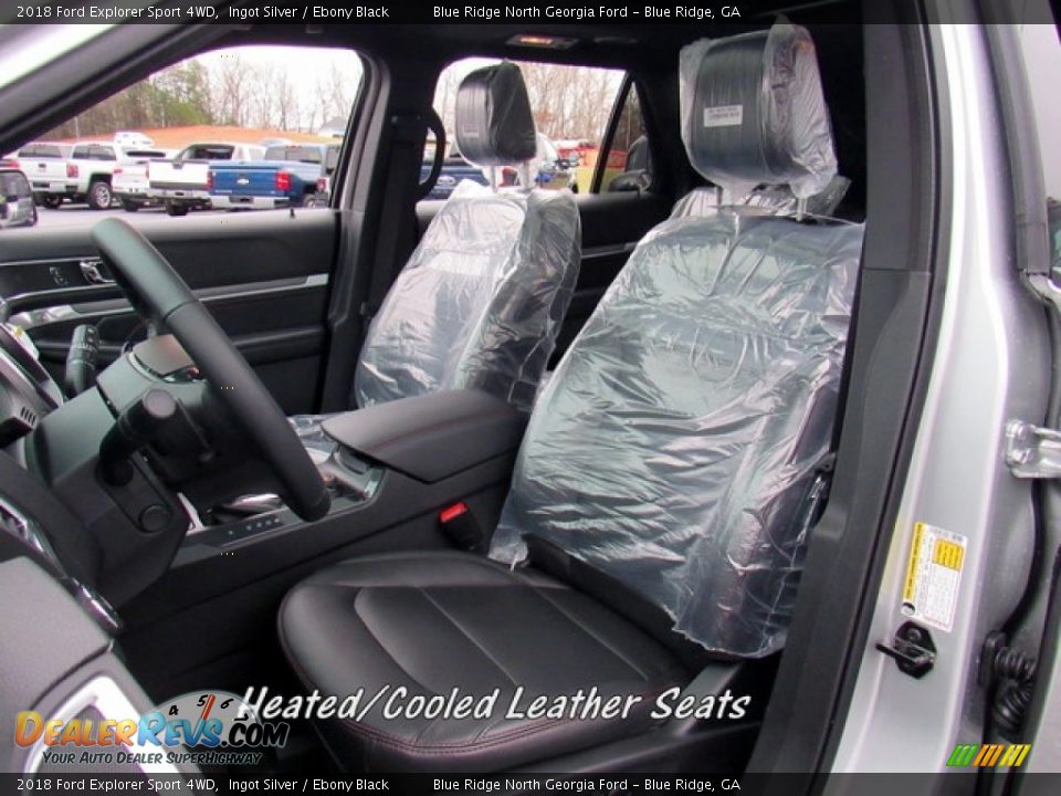 2018 Ford Explorer Sport 4WD Ingot Silver / Ebony Black Photo #10
