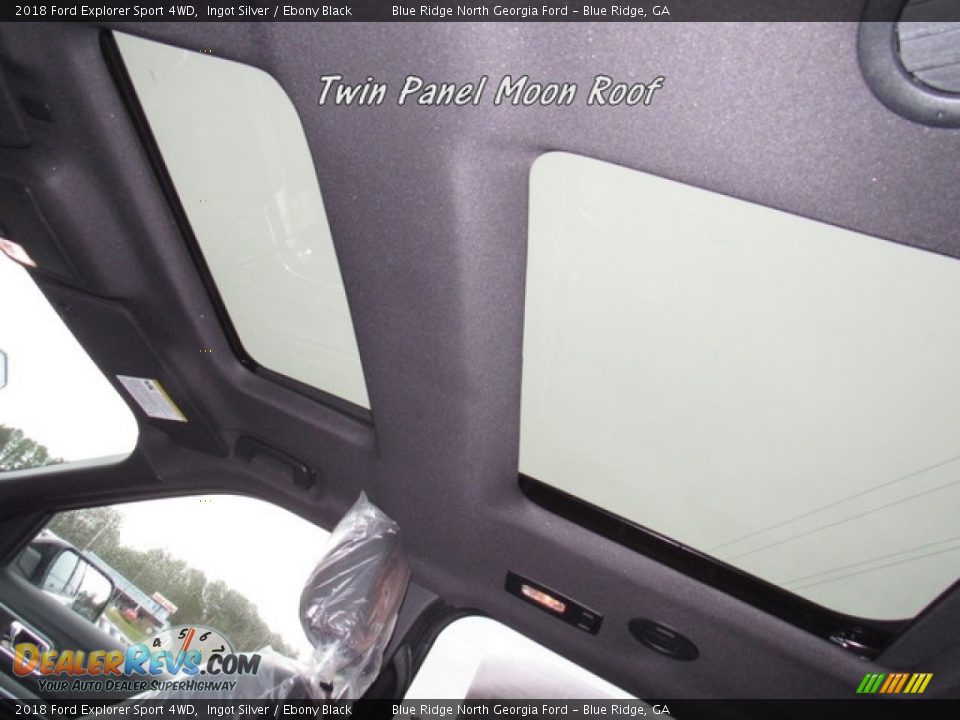 2018 Ford Explorer Sport 4WD Ingot Silver / Ebony Black Photo #27
