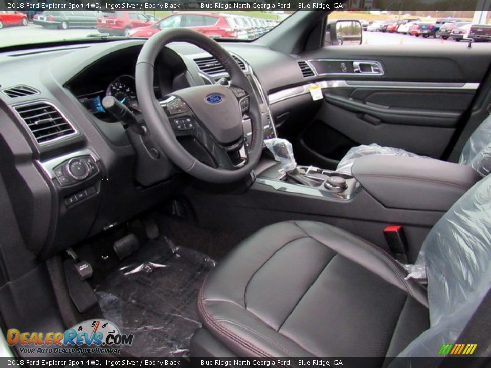 Ebony Black Interior - 2018 Ford Explorer Sport 4WD Photo #31