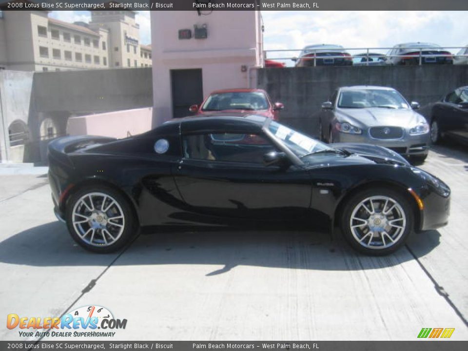 2008 Lotus Elise SC Supercharged Starlight Black / Biscuit Photo #3