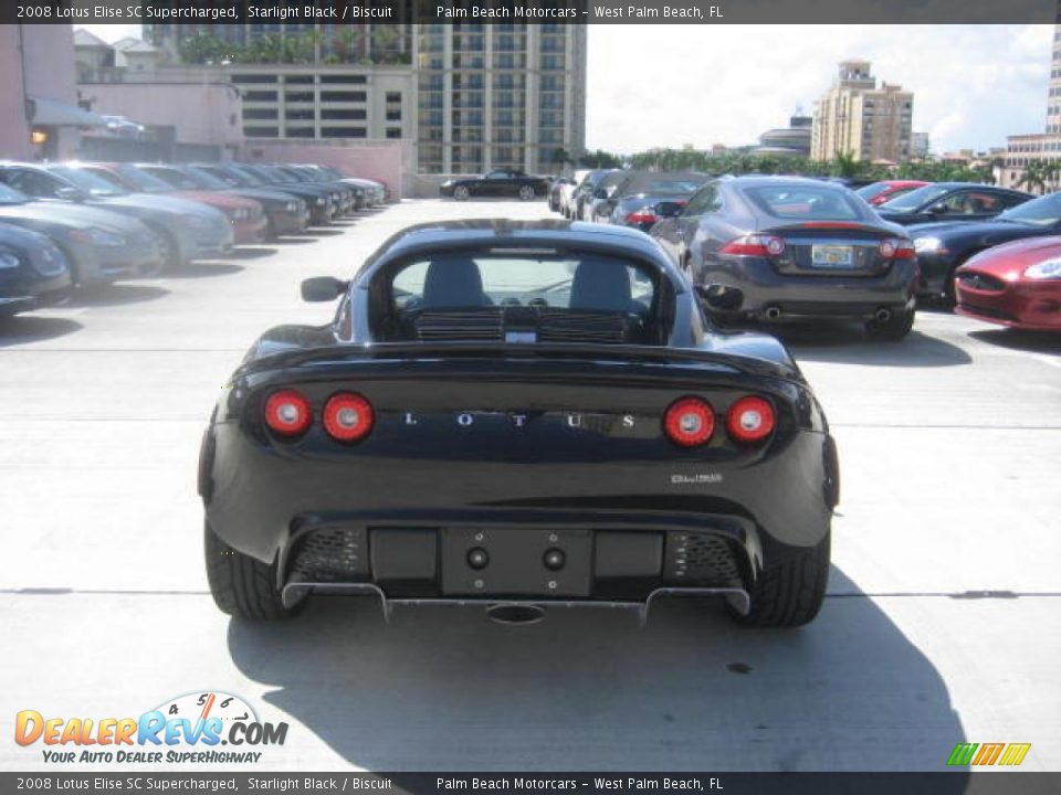 2008 Lotus Elise SC Supercharged Starlight Black / Biscuit Photo #4