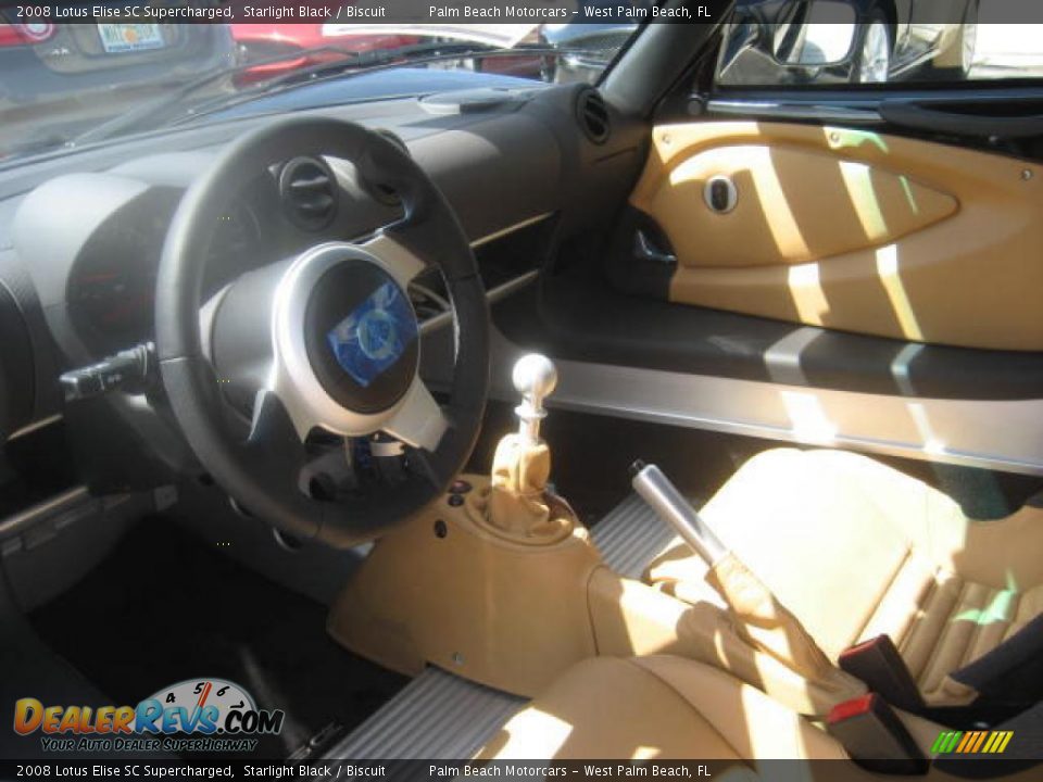 2008 Lotus Elise SC Supercharged Starlight Black / Biscuit Photo #6