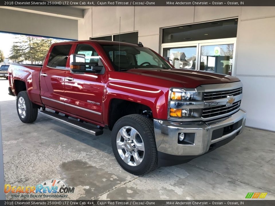2018 Chevrolet Silverado 2500HD LTZ Crew Cab 4x4 Cajun Red Tintcoat / Cocoa/­Dune Photo #1