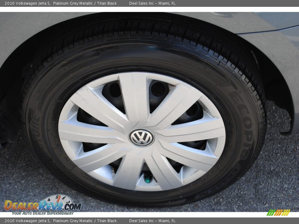 2016 Volkswagen Jetta S Platinum Grey Metallic / Titan Black Photo #11