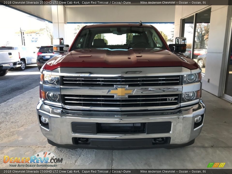 2018 Chevrolet Silverado 2500HD LTZ Crew Cab 4x4 Cajun Red Tintcoat / Cocoa/­Dune Photo #10