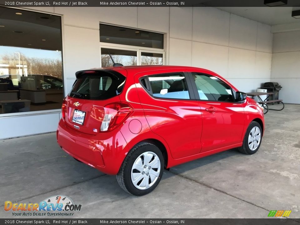 2018 Chevrolet Spark LS Red Hot / Jet Black Photo #5