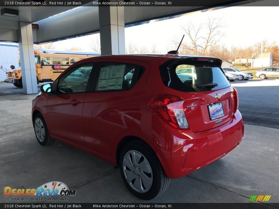 2018 Chevrolet Spark LS Red Hot / Jet Black Photo #7