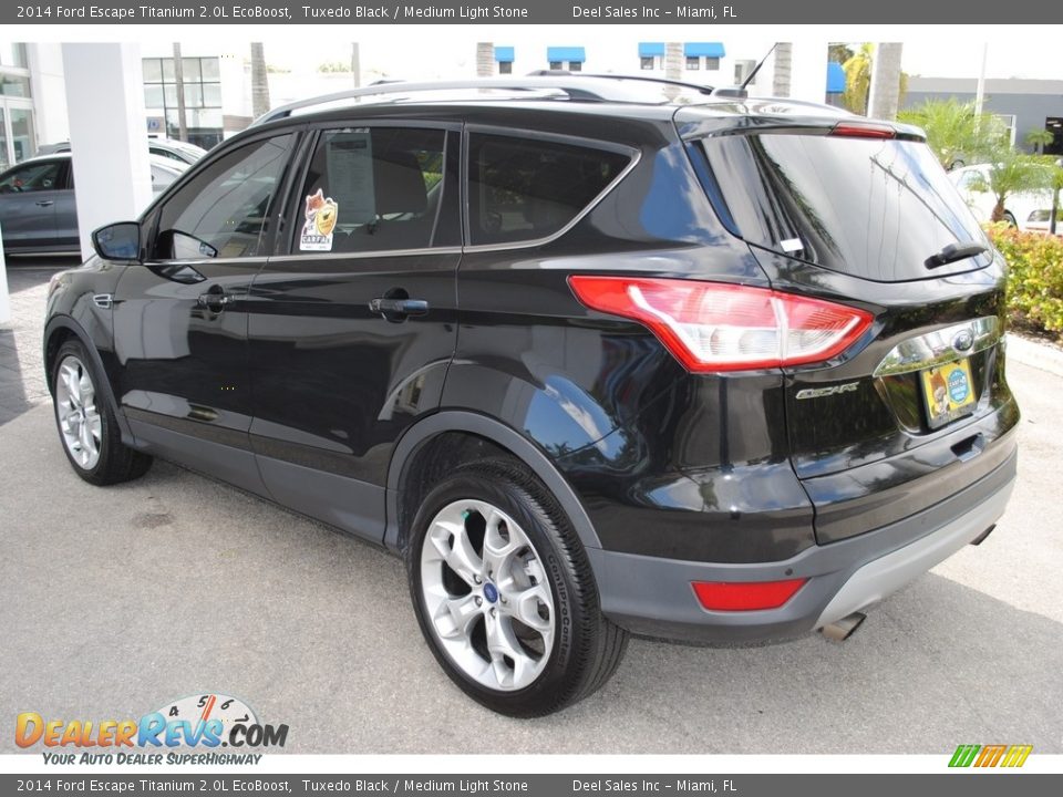 2014 Ford Escape Titanium 2.0L EcoBoost Tuxedo Black / Medium Light Stone Photo #6