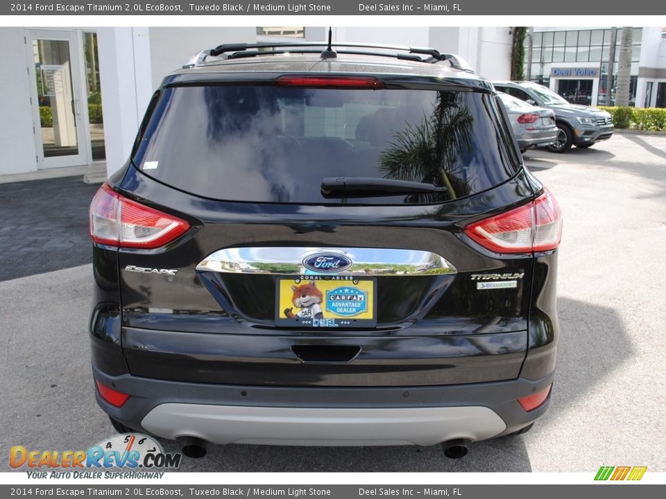 2014 Ford Escape Titanium 2.0L EcoBoost Tuxedo Black / Medium Light Stone Photo #8