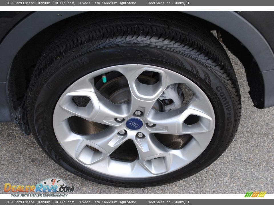2014 Ford Escape Titanium 2.0L EcoBoost Tuxedo Black / Medium Light Stone Photo #11