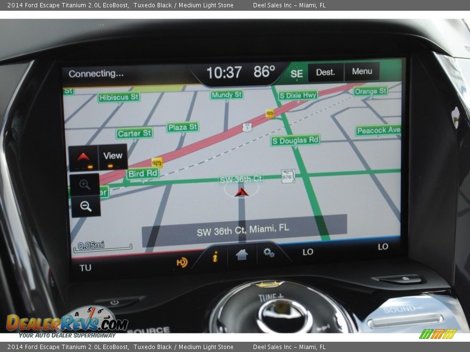 2014 Ford Escape Titanium 2.0L EcoBoost Tuxedo Black / Medium Light Stone Photo #17