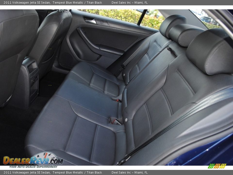 2011 Volkswagen Jetta SE Sedan Tempest Blue Metallic / Titan Black Photo #12