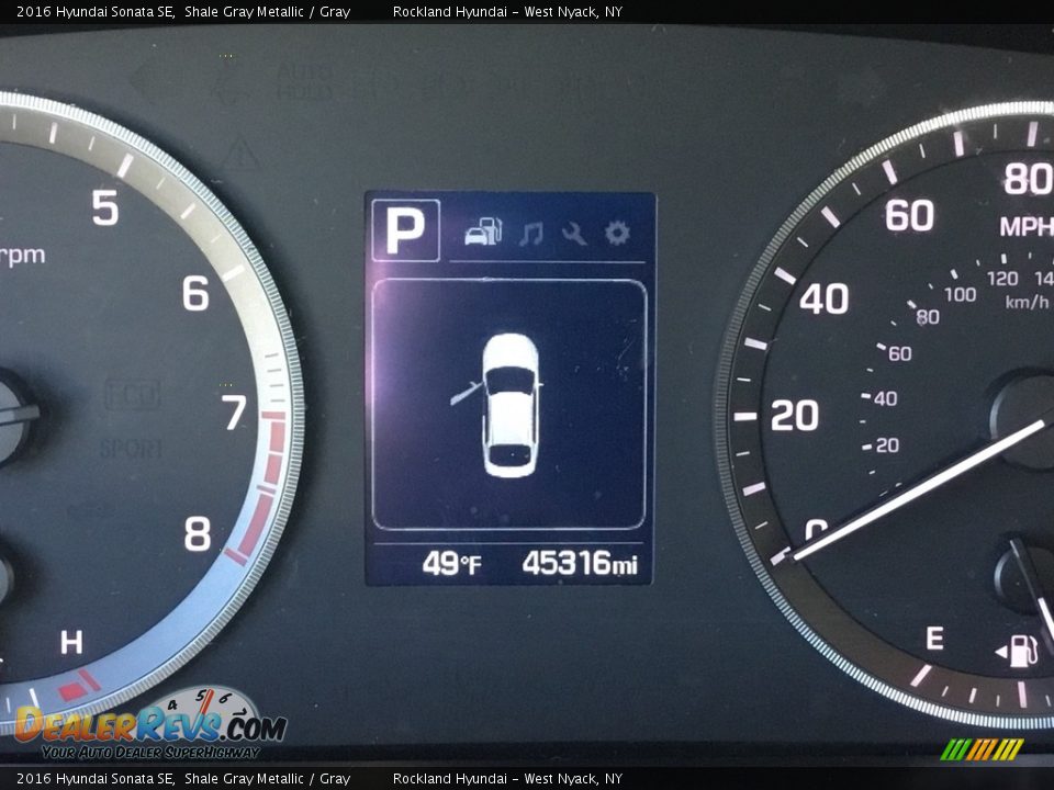 2016 Hyundai Sonata SE Shale Gray Metallic / Gray Photo #20