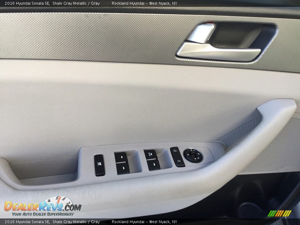 2016 Hyundai Sonata SE Shale Gray Metallic / Gray Photo #8