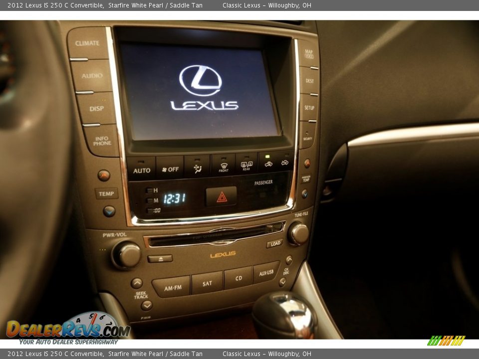2012 Lexus IS 250 C Convertible Starfire White Pearl / Saddle Tan Photo #11