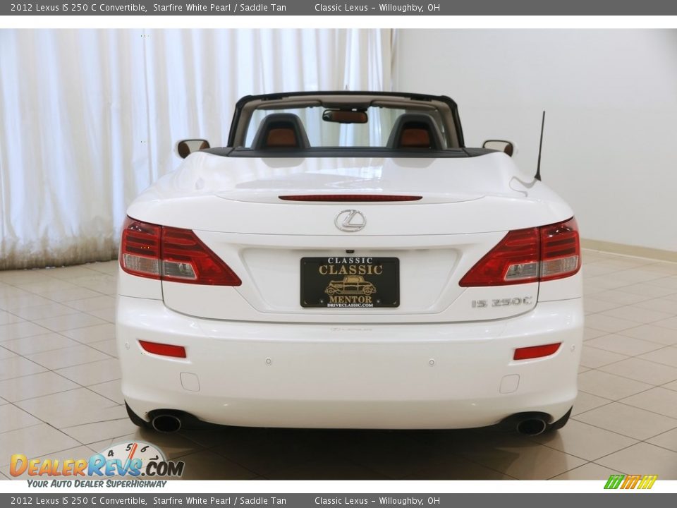 2012 Lexus IS 250 C Convertible Starfire White Pearl / Saddle Tan Photo #22