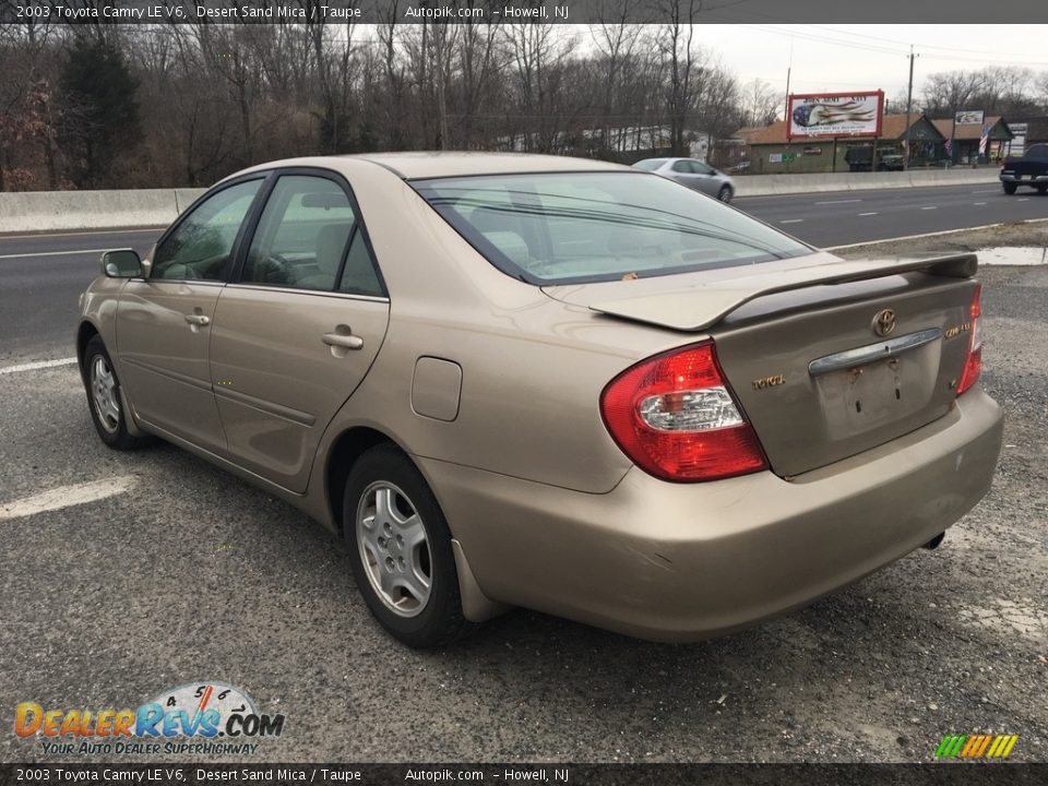 2003 Toyota Camry LE V6 Desert Sand Mica / Taupe Photo #3