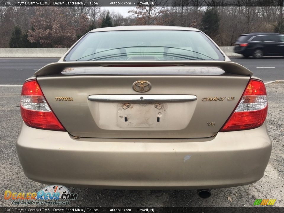2003 Toyota Camry LE V6 Desert Sand Mica / Taupe Photo #4