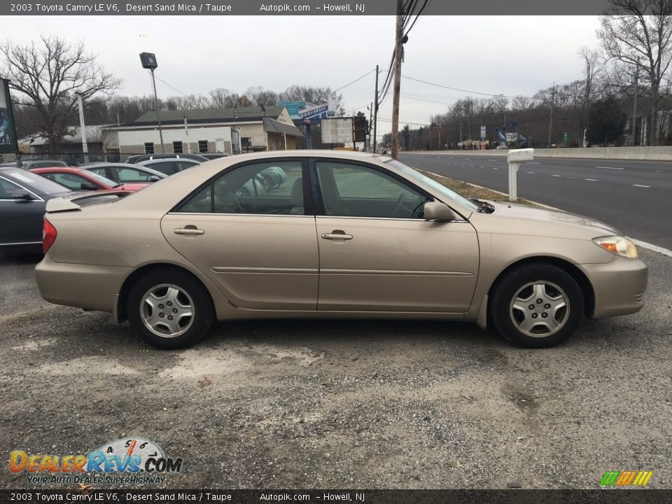 2003 Toyota Camry LE V6 Desert Sand Mica / Taupe Photo #6