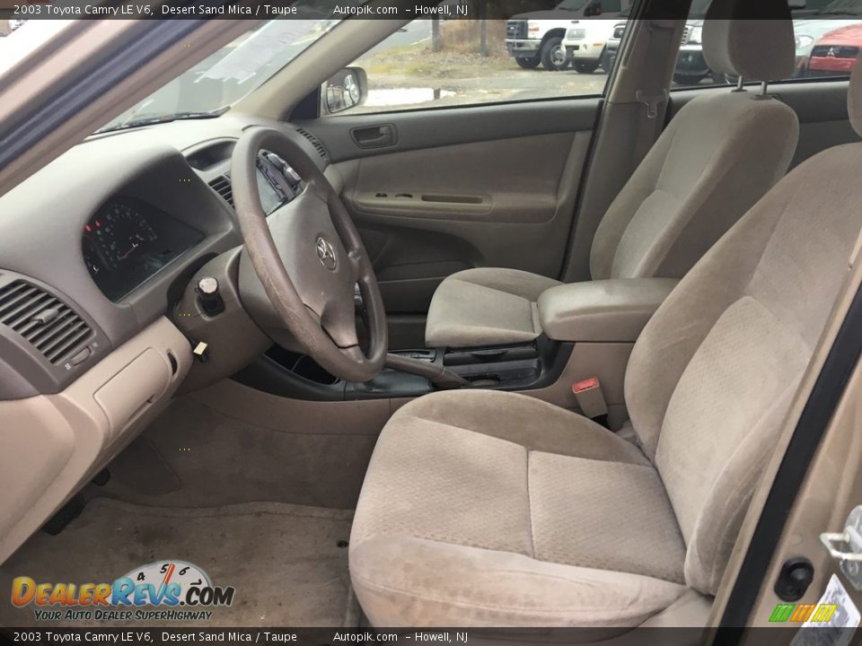 2003 Toyota Camry LE V6 Desert Sand Mica / Taupe Photo #8